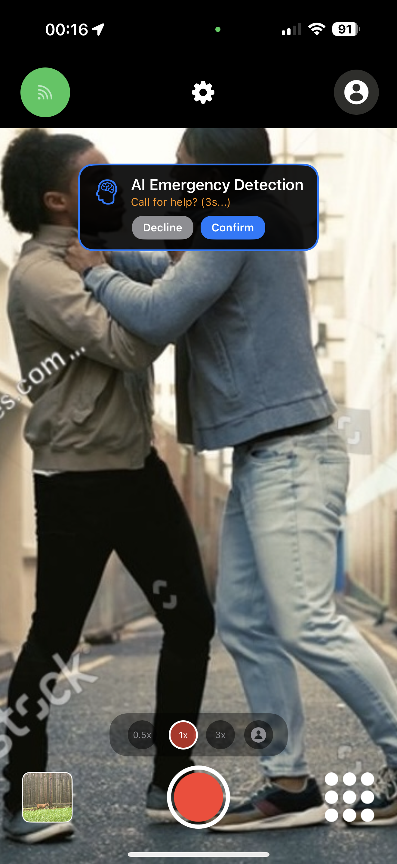 AI Detection Screenshot